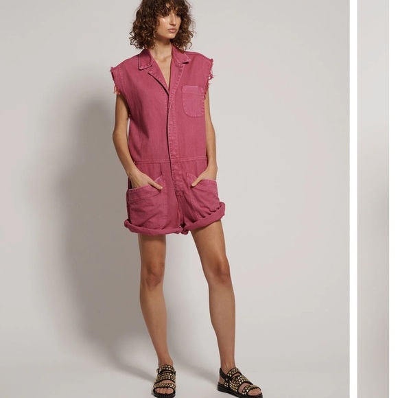 One Teaspoon RUBY SAFARI BANDIT OVERALL Romper Playsuit Small $199
